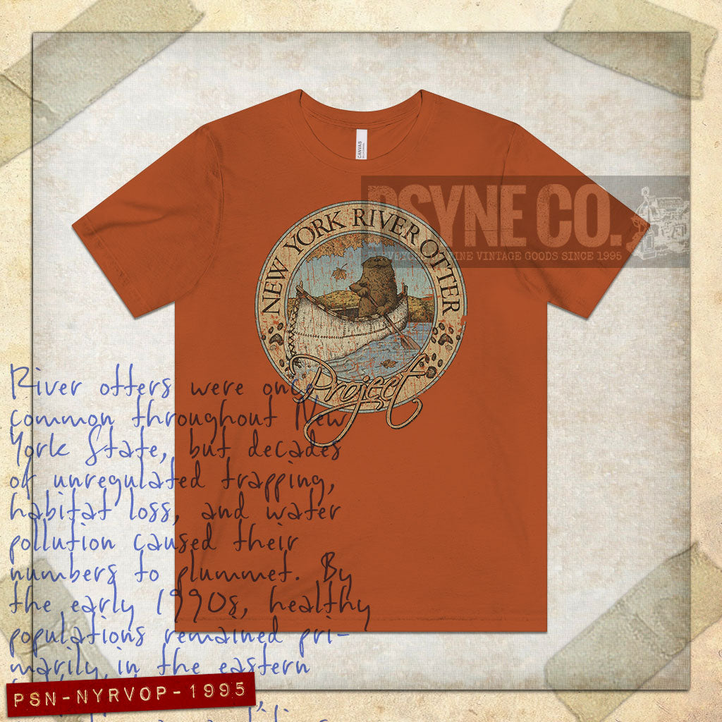 New York River Otter Project 1995 Vintage Men's T-Shirt