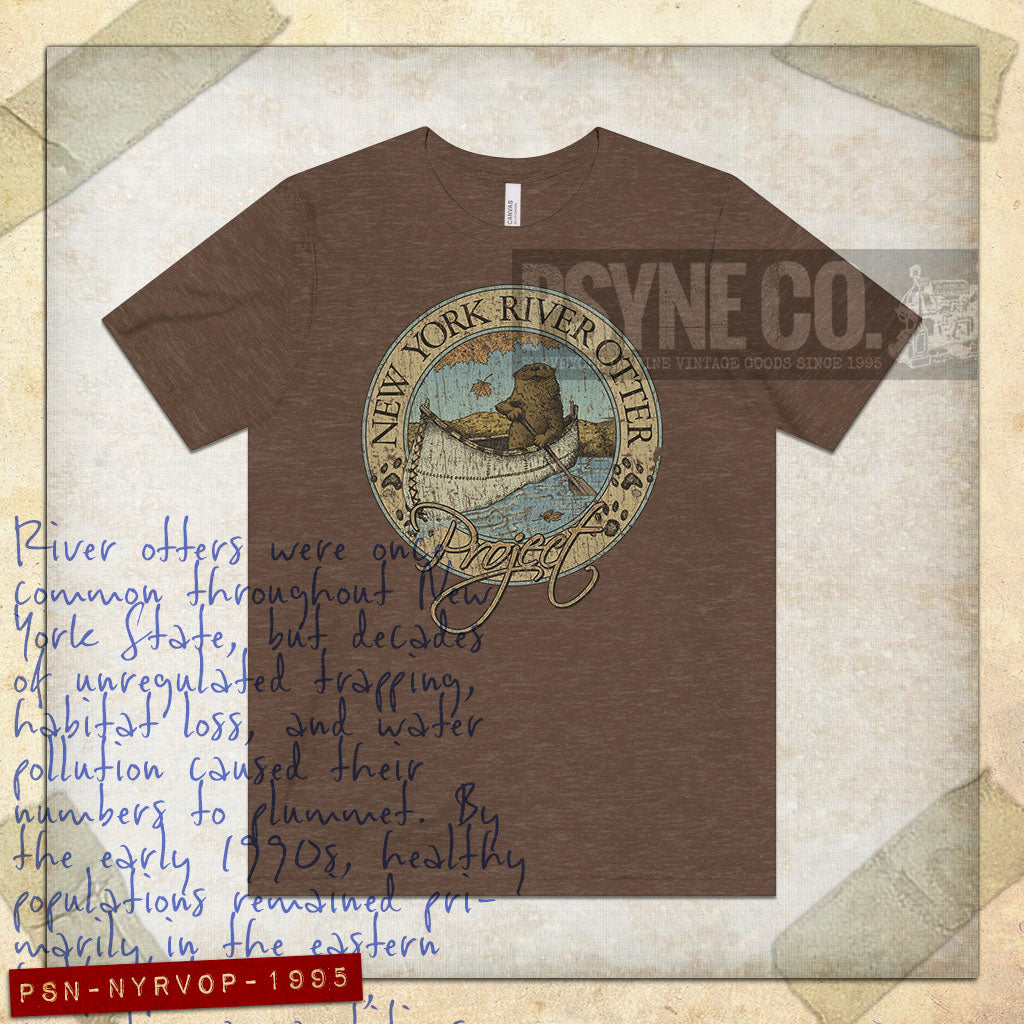 New York River Otter Project 1995 Vintage Men's T-Shirt