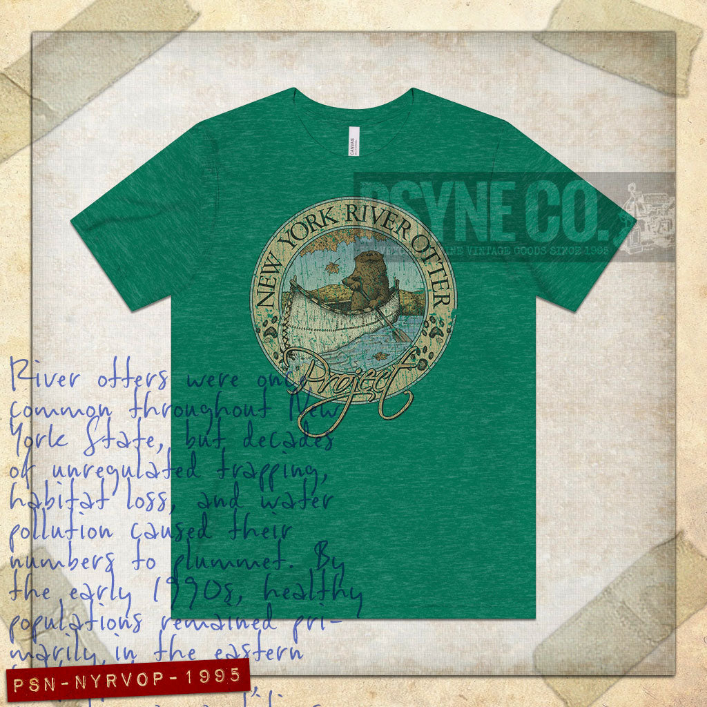 New York River Otter Project 1995 Vintage Men's T-Shirt
