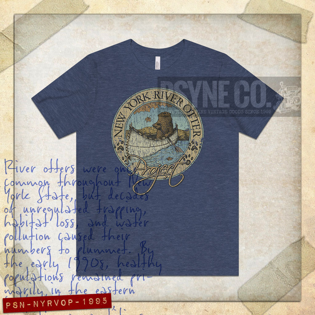 New York River Otter Project 1995 Vintage Men's T-Shirt