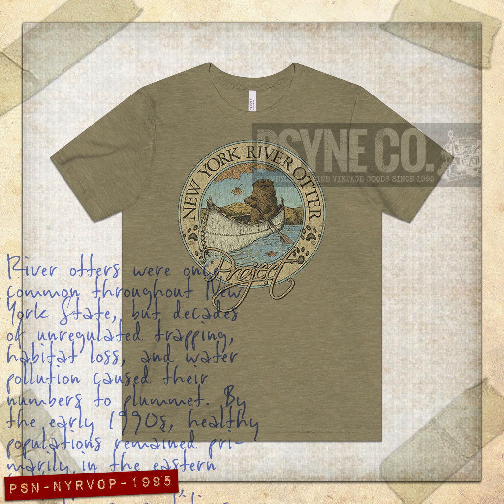 New York River Otter Project 1995 Vintage Men's T-Shirt