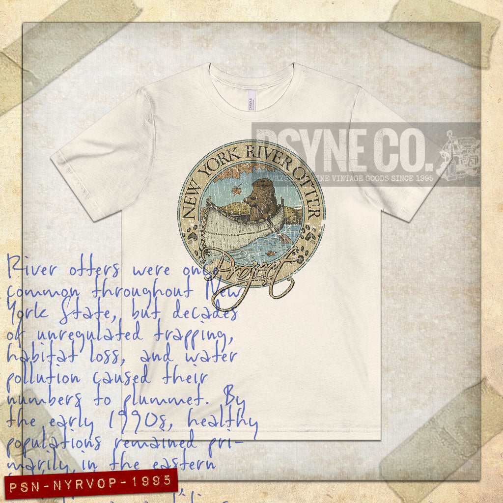 New York River Otter Project 1995 Vintage Men's T-Shirt