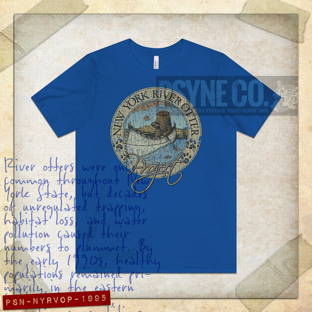 New York River Otter Project 1995 Vintage Men's T-Shirt