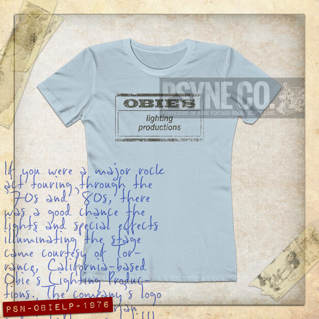 Obie's Lighting Productions 1976 Vintage Women's T-Shirt