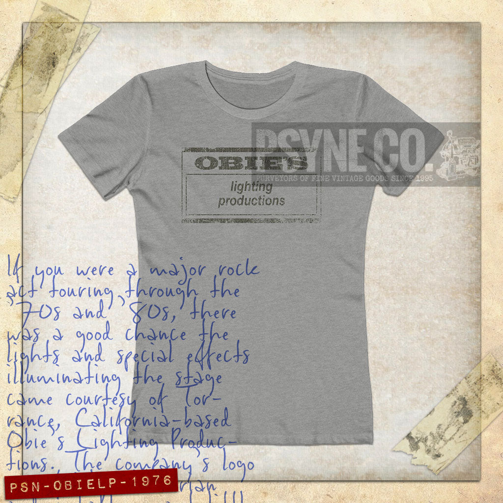 Obie's Lighting Productions 1976 Vintage Women's T-Shirt