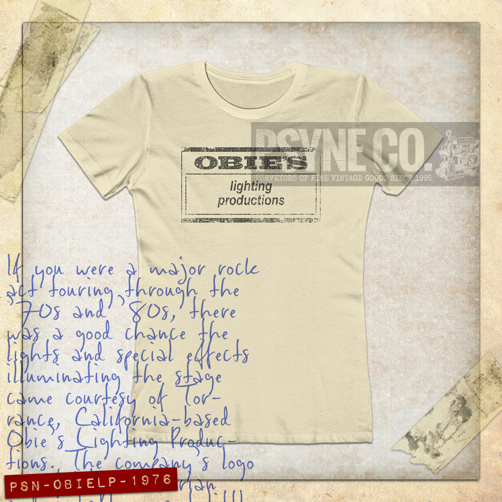Obie's Lighting Productions 1976 Vintage Women's T-Shirt