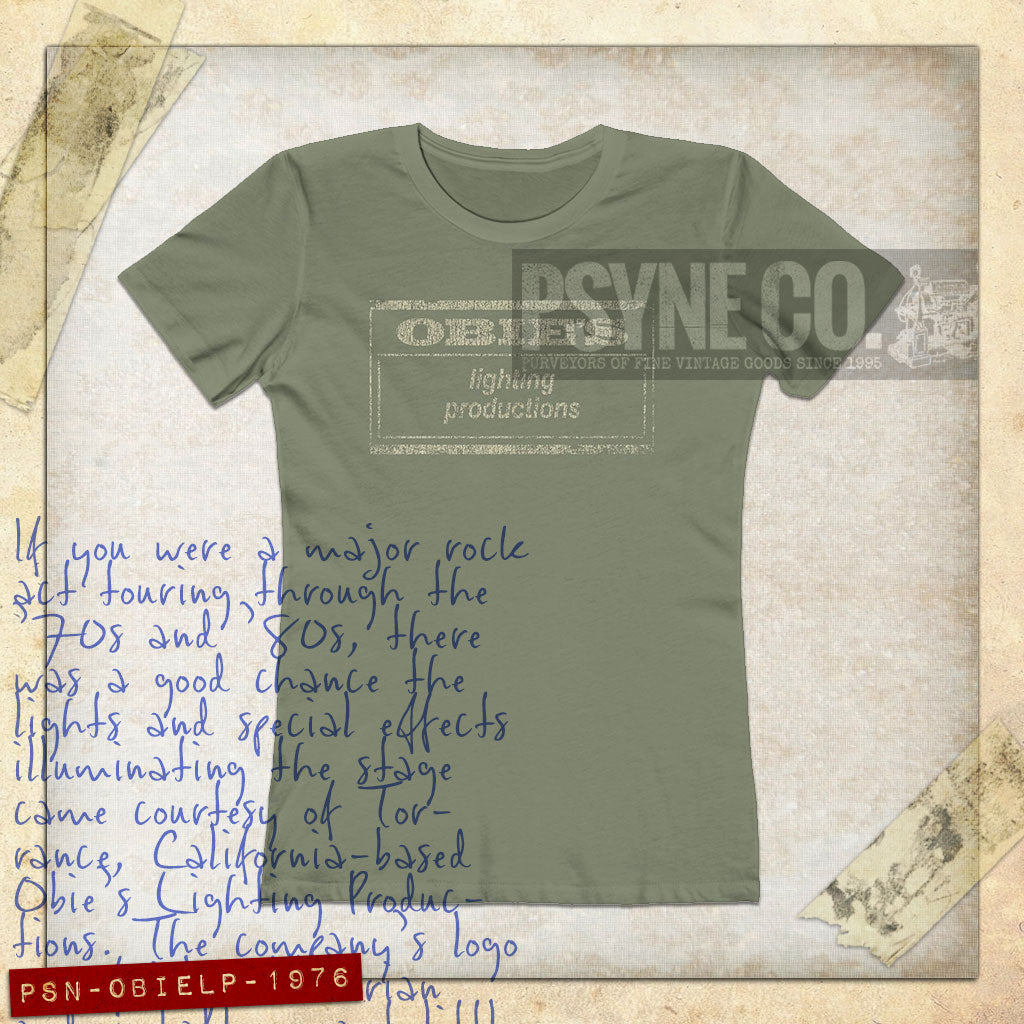 Obie's Lighting Productions 1976 Vintage Women's T-Shirt