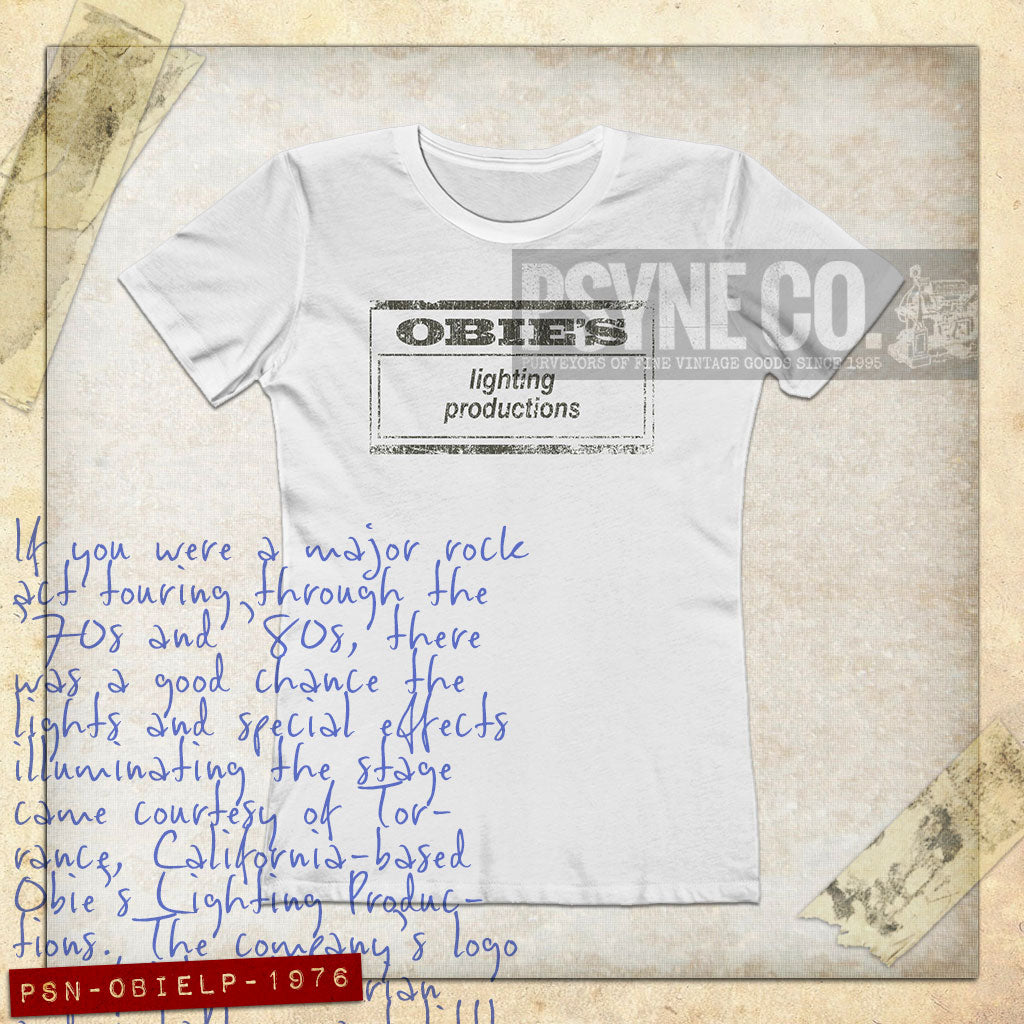 Obie's Lighting Productions 1976 Vintage Women's T-Shirt