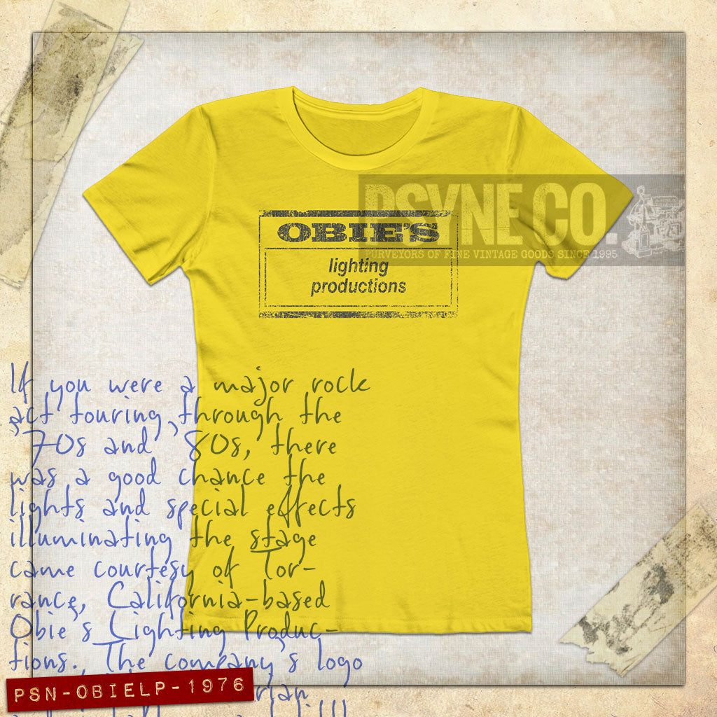 Obie's Lighting Productions 1976 Vintage Women's T-Shirt