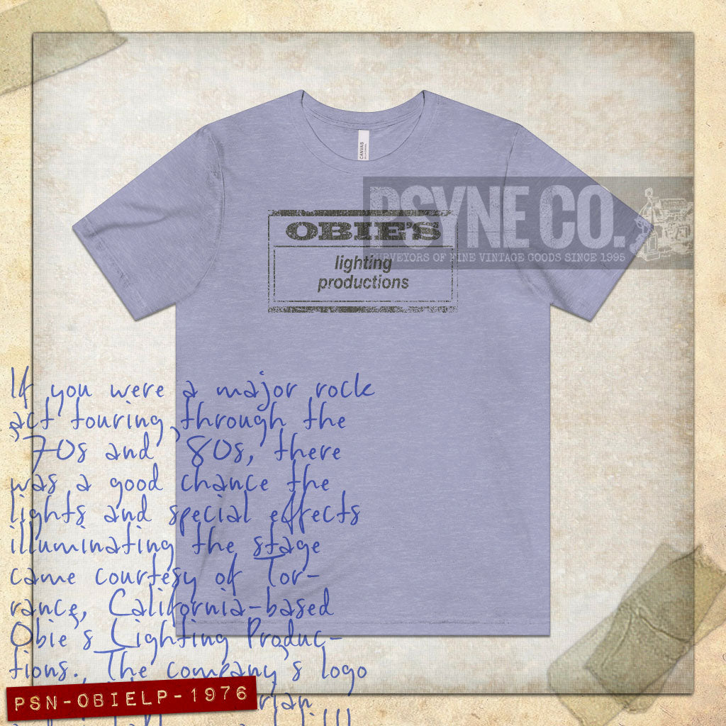 Obie's Lighting Productions 1976 Vintage Men's T-Shirt