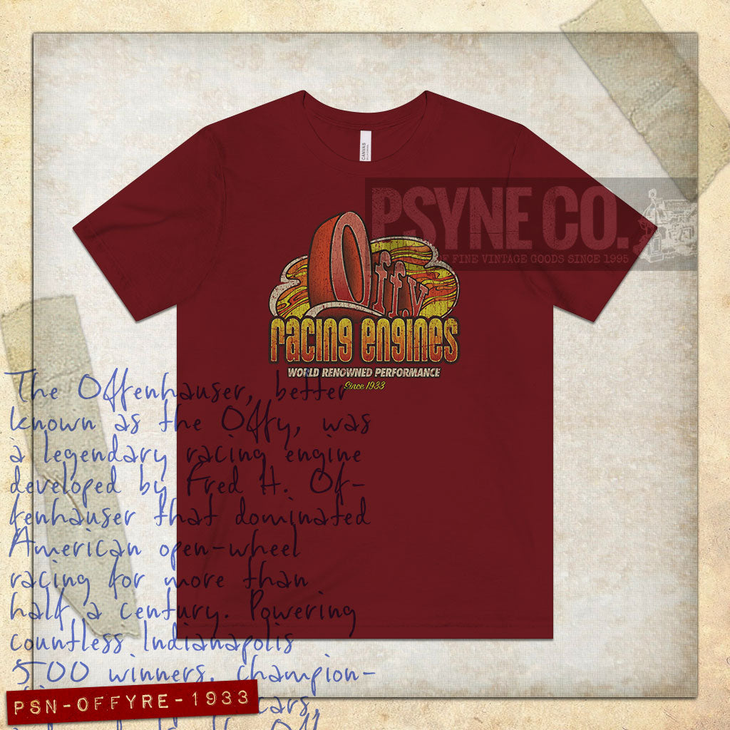 Offy Racing Engines 1933 Vintage Men’s T-Shirt