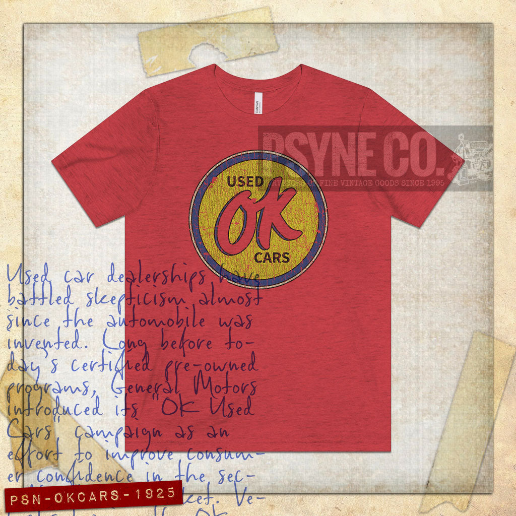 OK Used Cars 1925 Vintage Men’s T-Shirt