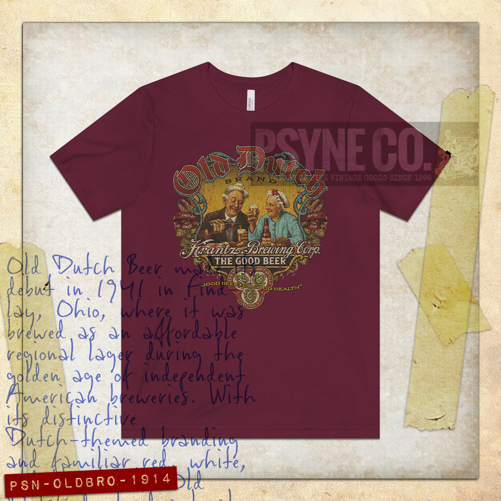 Old Dutch Beer Ohio 1914 Vintage Men's T-Shirt