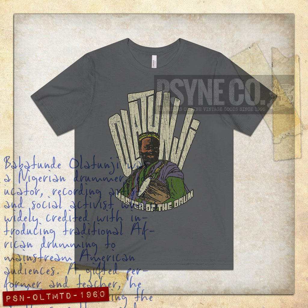 Olatunji Master of The Drum 1960 Vintage Men’s T-Shirt
