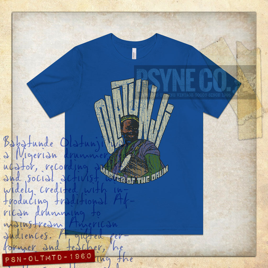Olatunji Master of The Drum 1960 Vintage Men’s T-Shirt