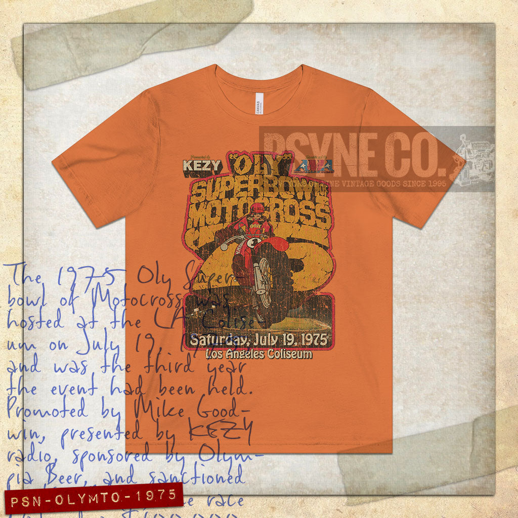 Oly SB Motocross Los Angeles 1975 Vintage Men's T-Shirt