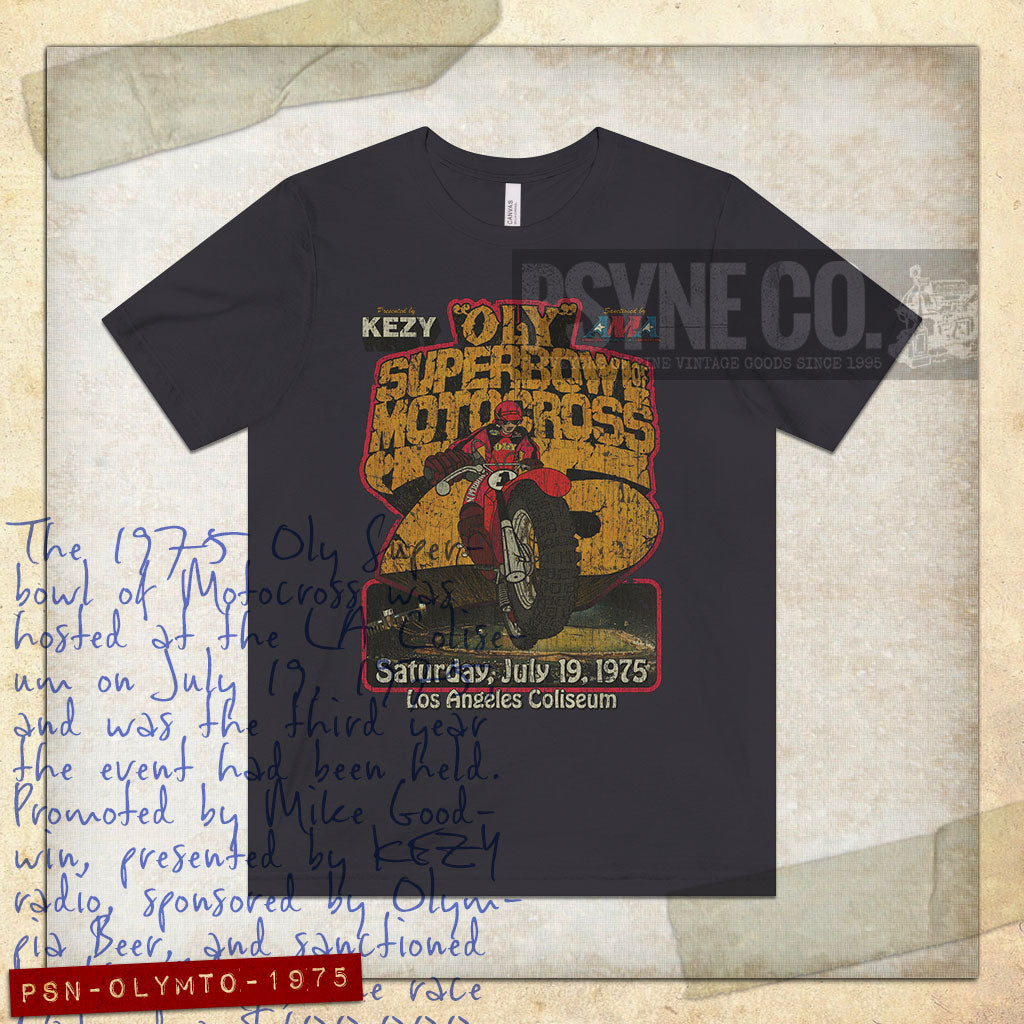 Oly SB Motocross Los Angeles 1975 Vintage Men's T-Shirt