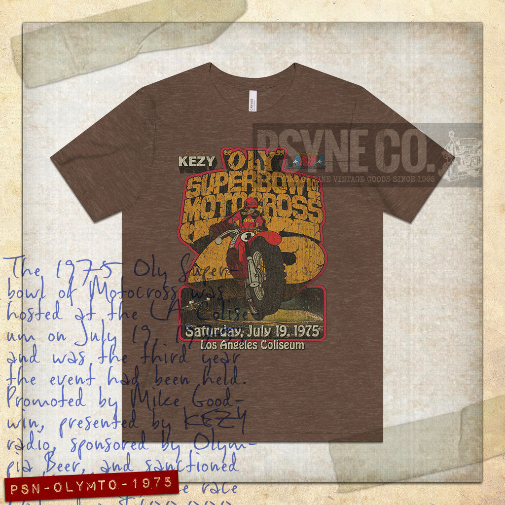 Oly SB Motocross Los Angeles 1975 Vintage Men's T-Shirt