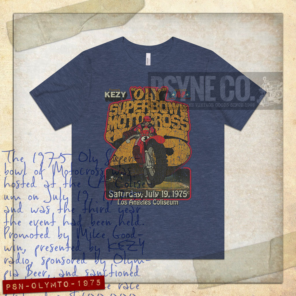 Oly SB Motocross Los Angeles 1975 Vintage Men's T-Shirt