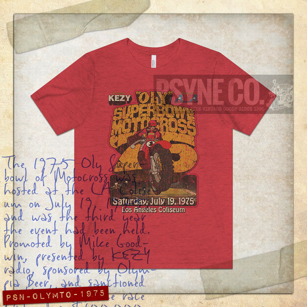 Oly SB Motocross Los Angeles 1975 Vintage Men's T-Shirt