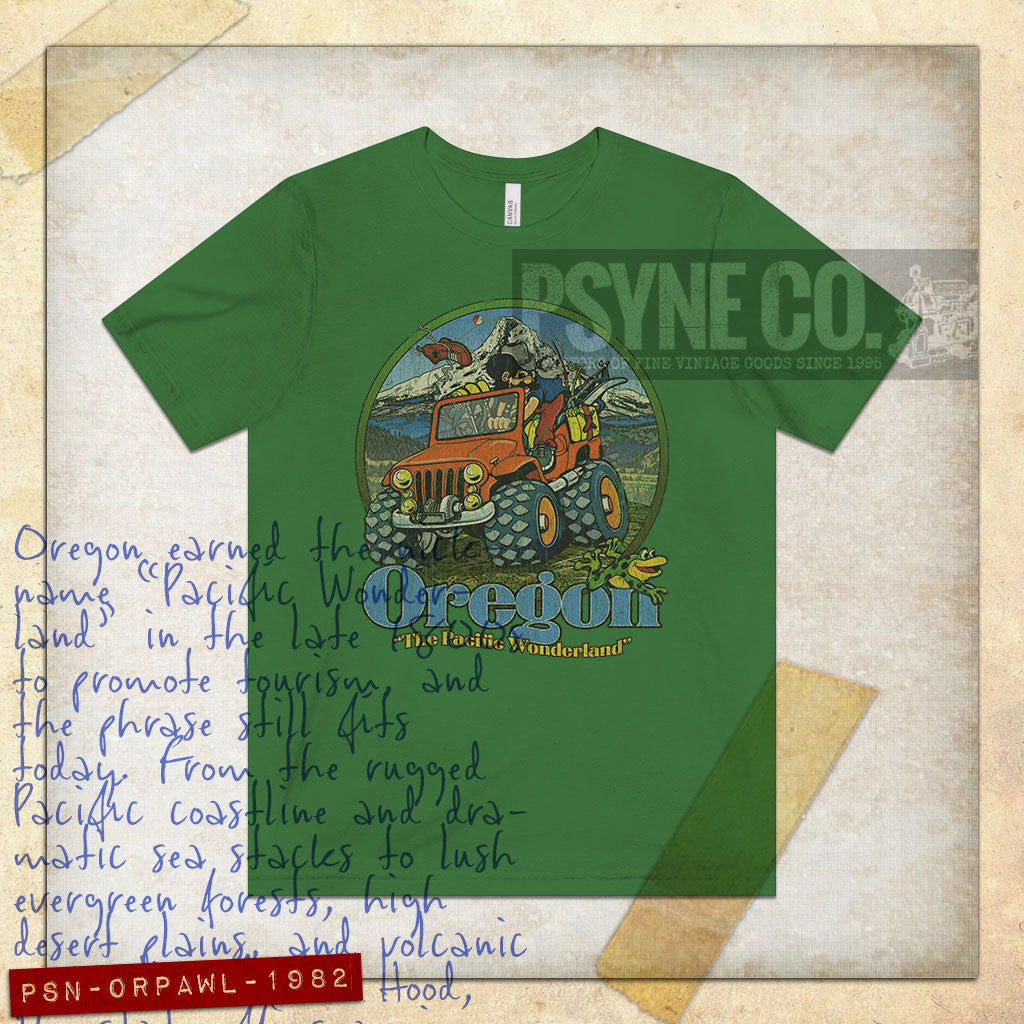 Oregon Pacific Wonderland 1982 Vintage Men's T-Shirt