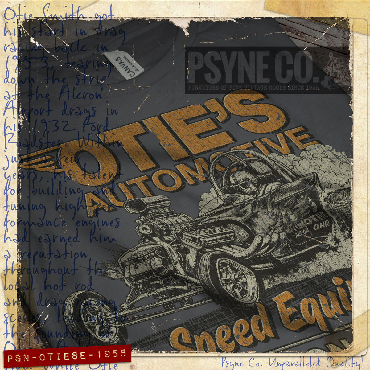 Otie's Speed Equipment 1955 Vintage Men's T-Shirt