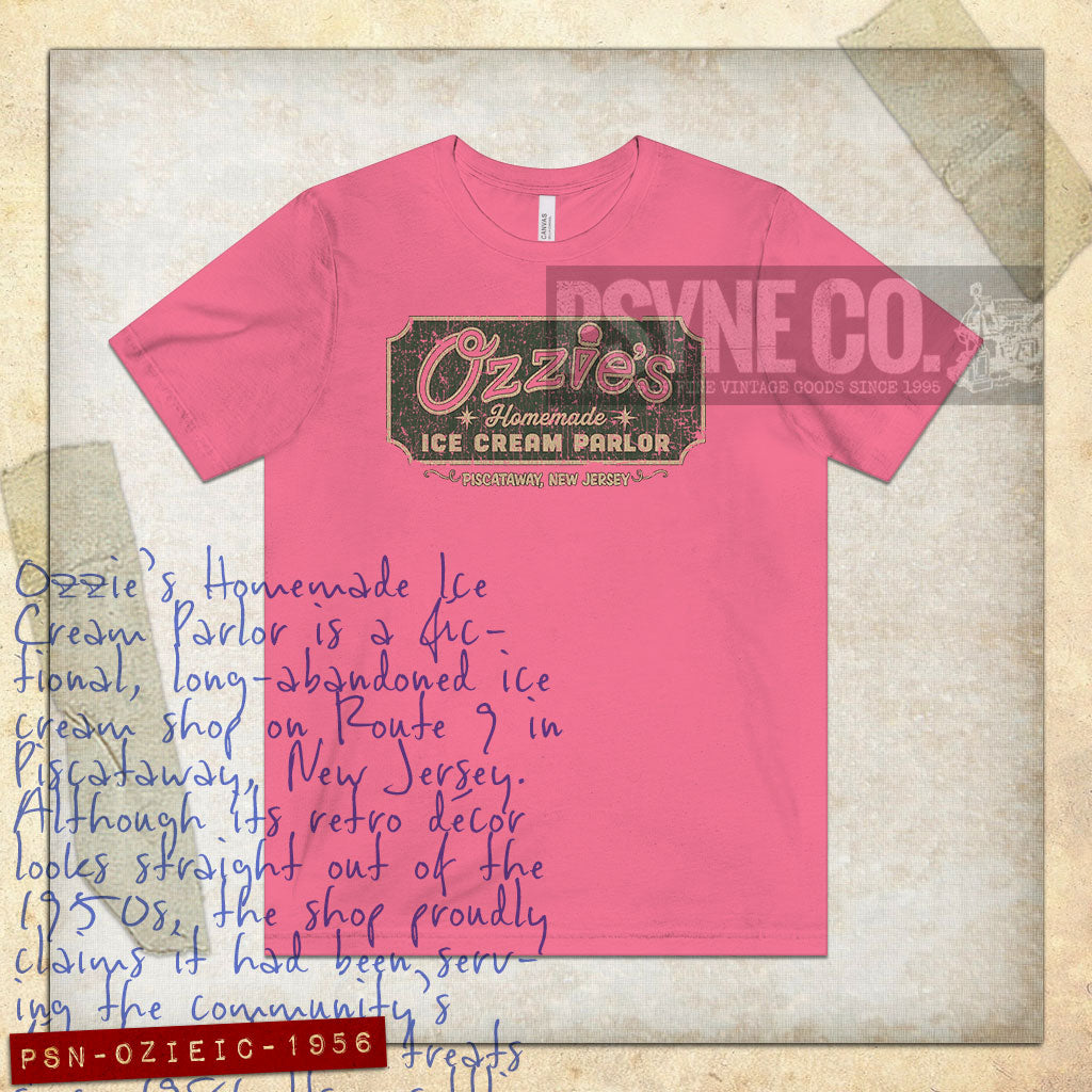 Ozzie's Ice Cream Parlor 1956 Vintage Men’s T-Shirt