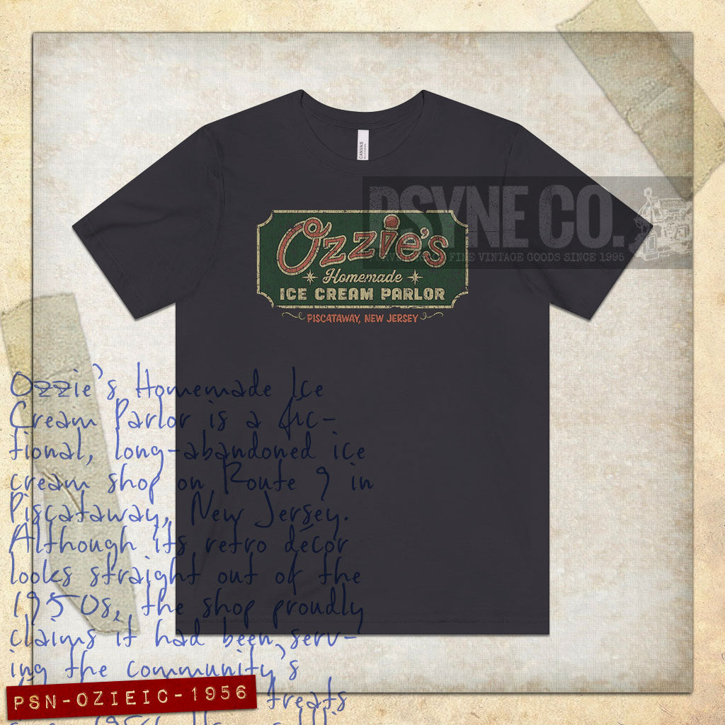 Ozzie's Ice Cream Parlor 1956 Vintage Men’s T-Shirt