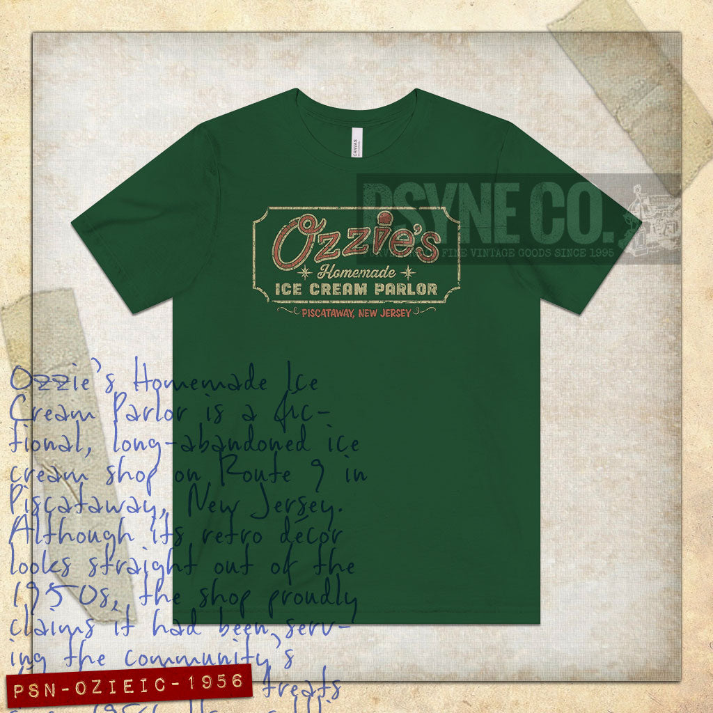 Ozzie's Ice Cream Parlor 1956 Vintage Men’s T-Shirt