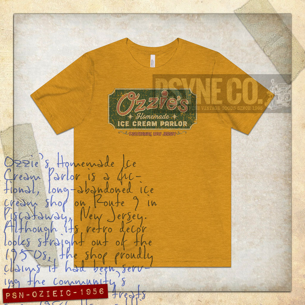 Ozzie's Ice Cream Parlor 1956 Vintage Men’s T-Shirt