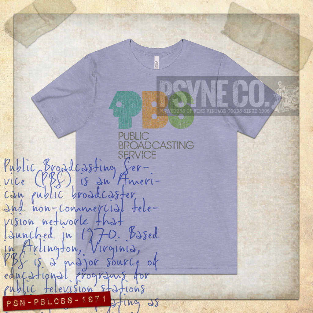 Public Broadcasting Service 1971 Vintage Men's T-Shirt