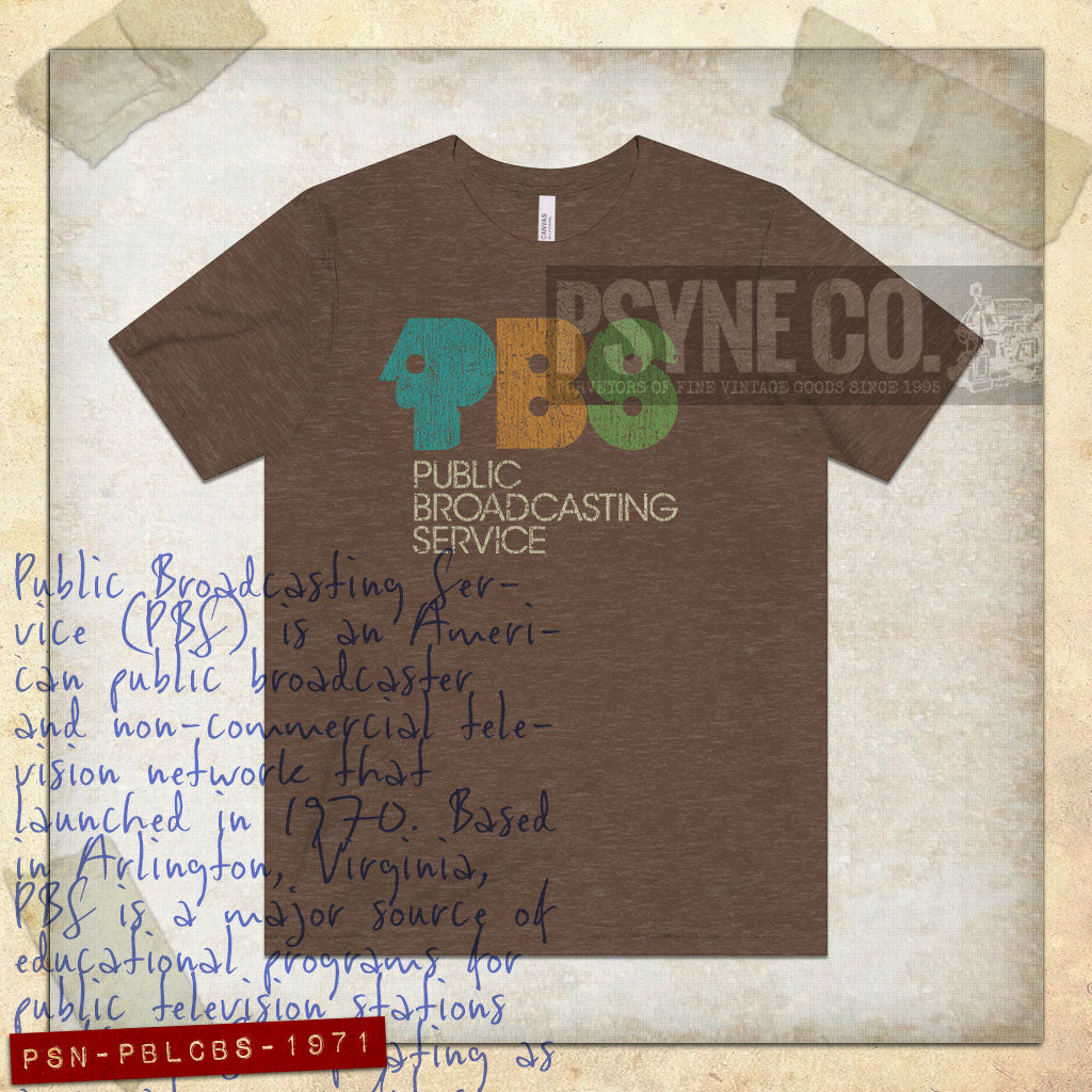 Public Broadcasting Service 1971 Vintage Men's T-Shirt