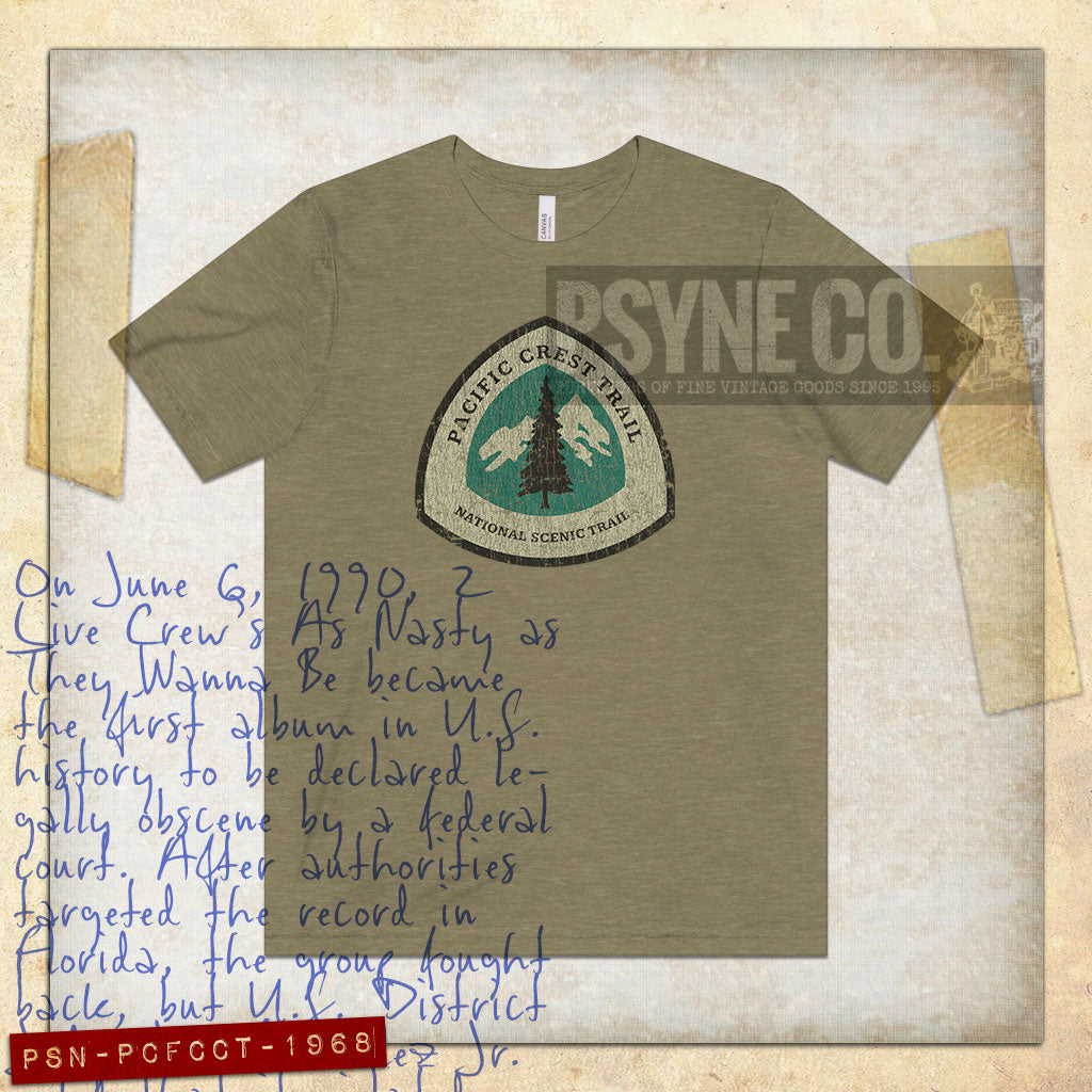 Pacific Crest Trail 1968 Vintage Men's T-Shirt