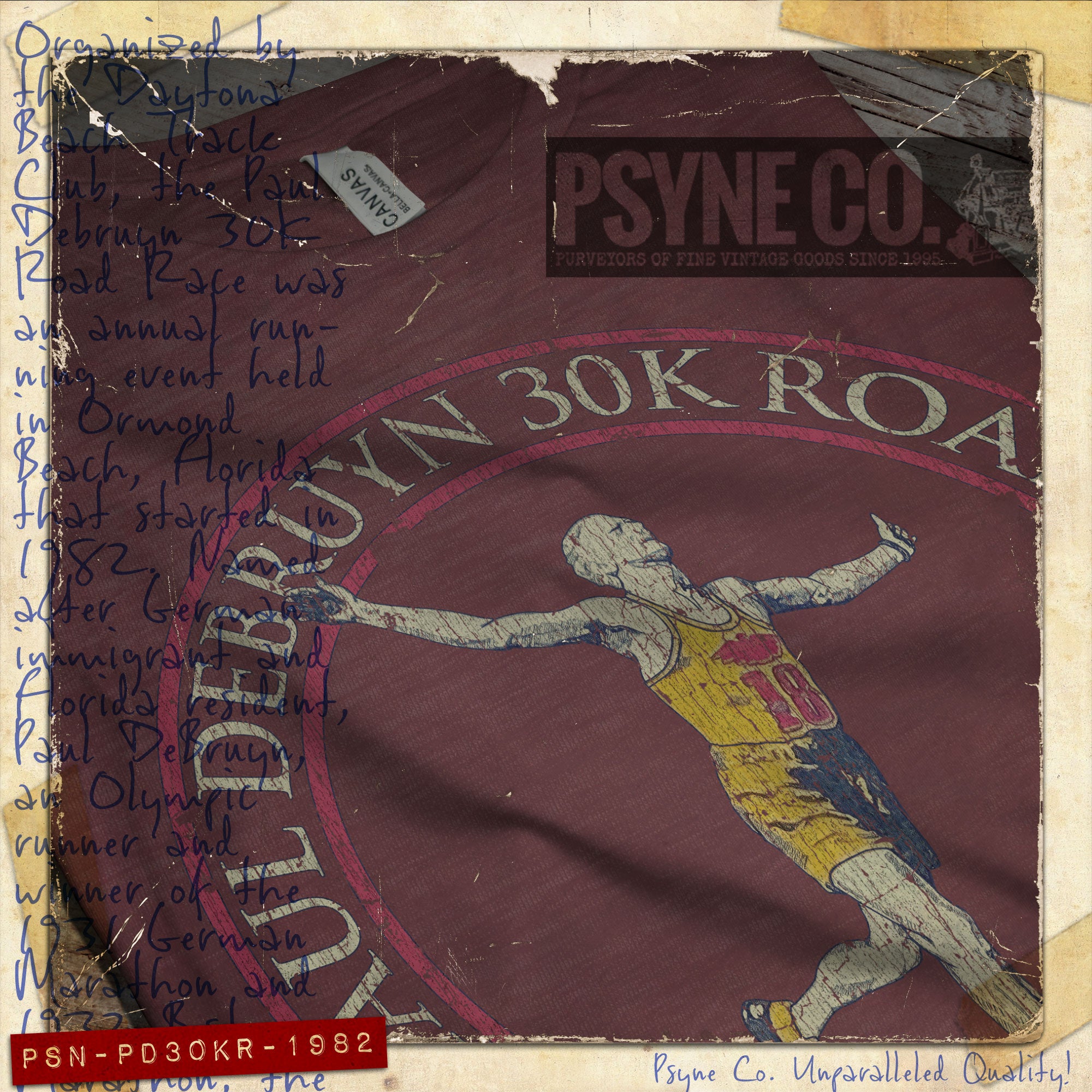 Paul Debruyn 30K Road Race Ormond Beach 1982 Vintage Men's T-Shirt