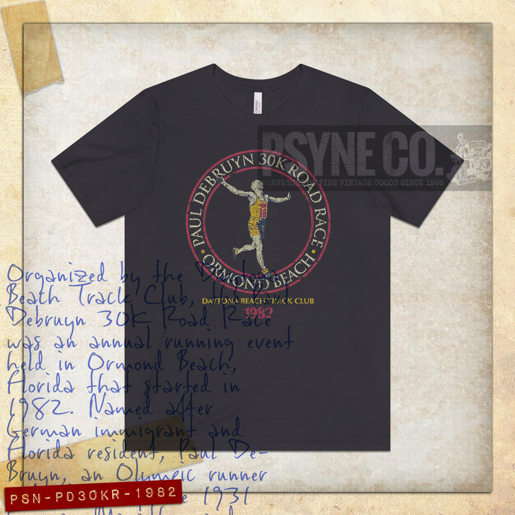 Paul Debruyn 30K Road Race Ormond Beach 1982 Vintage Men's T-Shirt