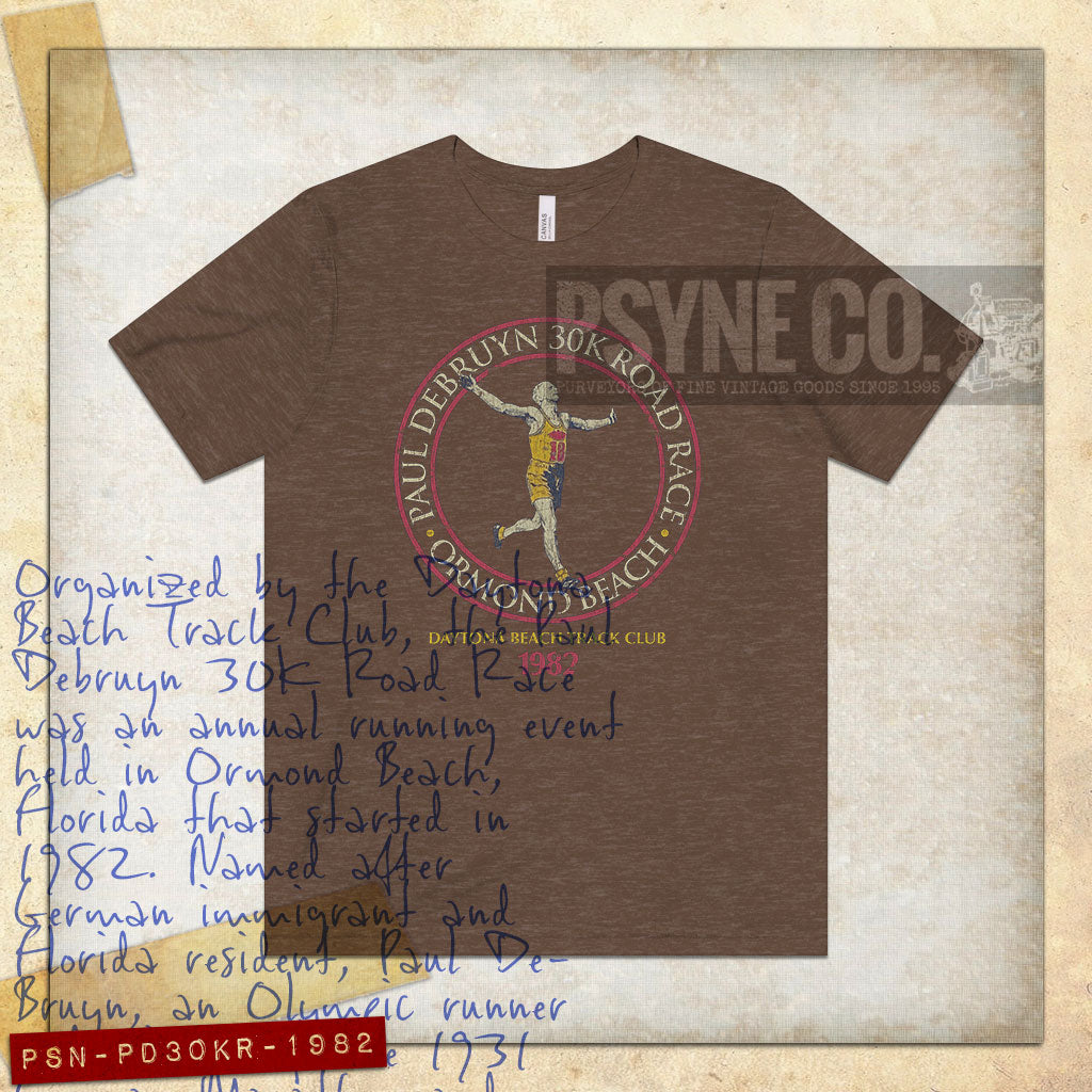 Paul Debruyn 30K Road Race Ormond Beach 1982 Vintage Men's T-Shirt