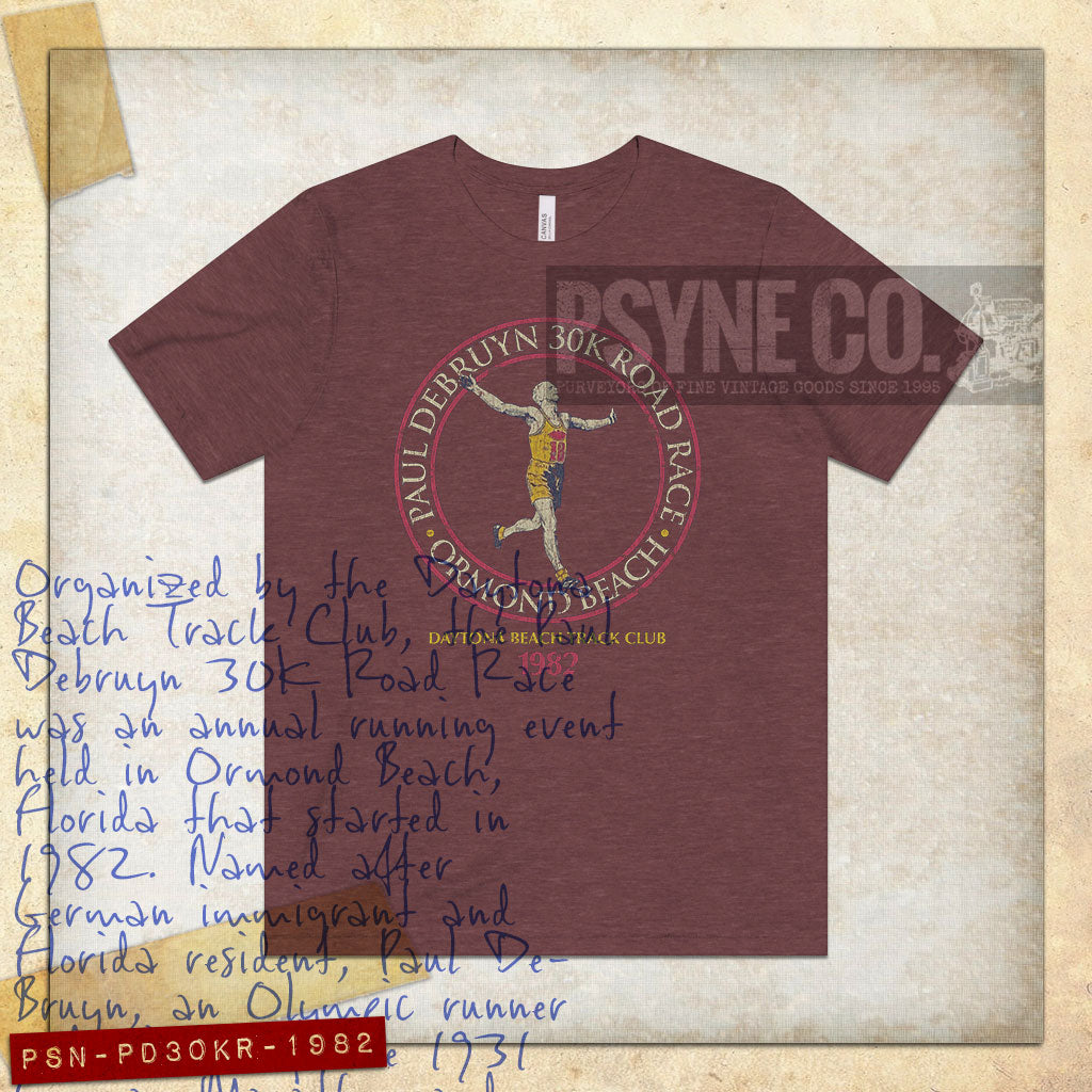 Paul Debruyn 30K Road Race Ormond Beach 1982 Vintage Men's T-Shirt