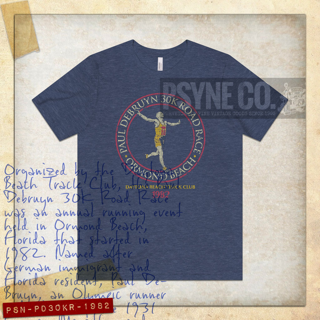 Paul Debruyn 30K Road Race Ormond Beach 1982 Vintage Men's T-Shirt