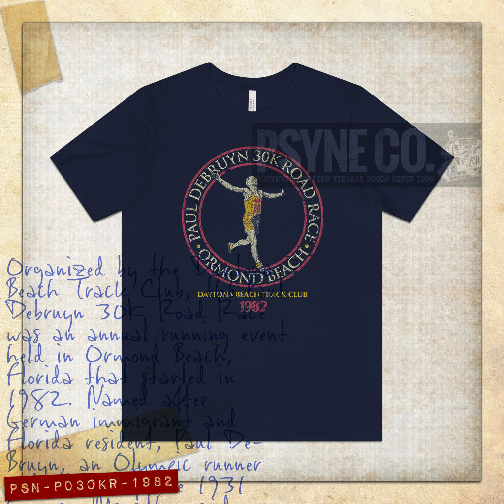 Paul Debruyn 30K Road Race Ormond Beach 1982 Vintage Men's T-Shirt