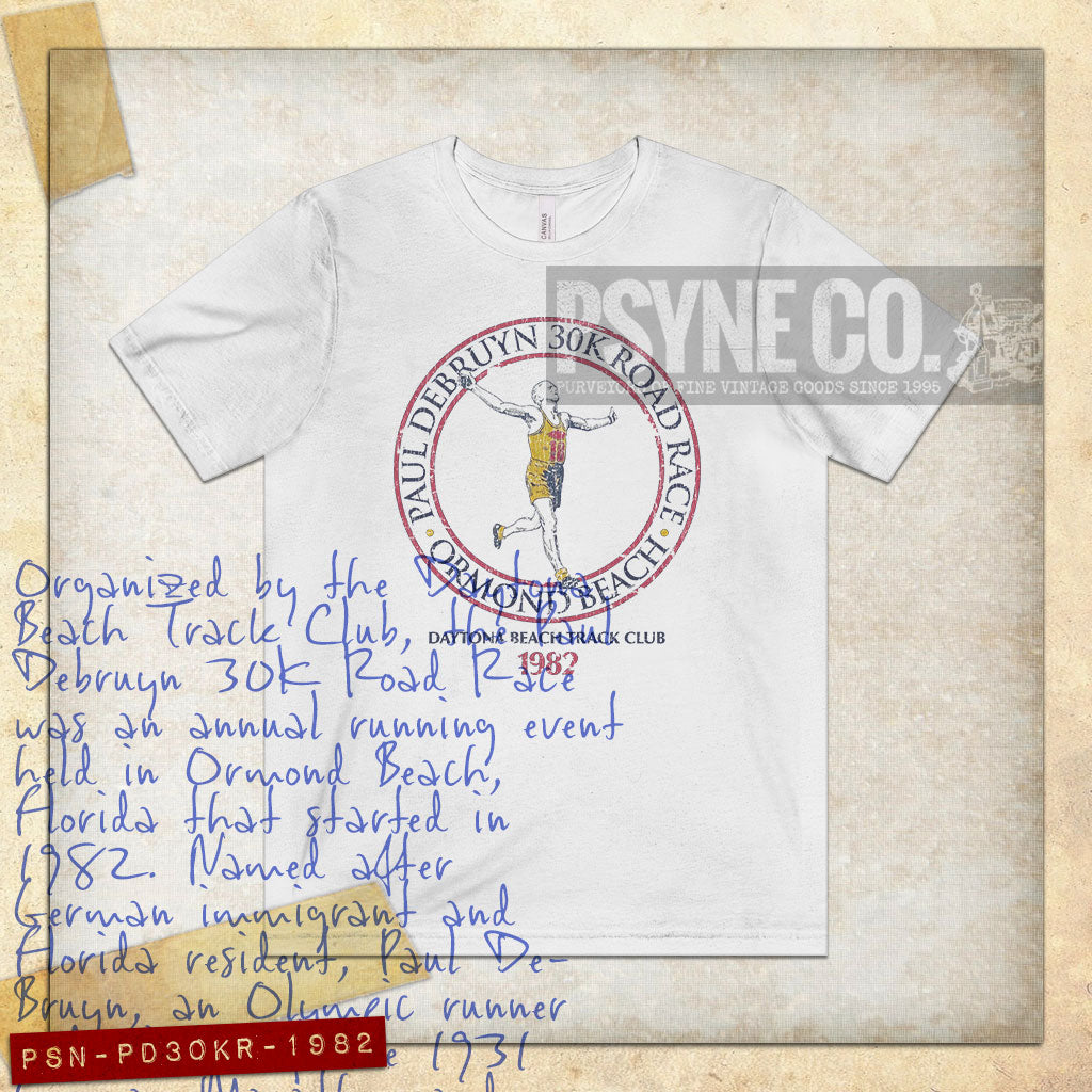 Paul Debruyn 30K Road Race Ormond Beach 1982 Vintage Men's T-Shirt