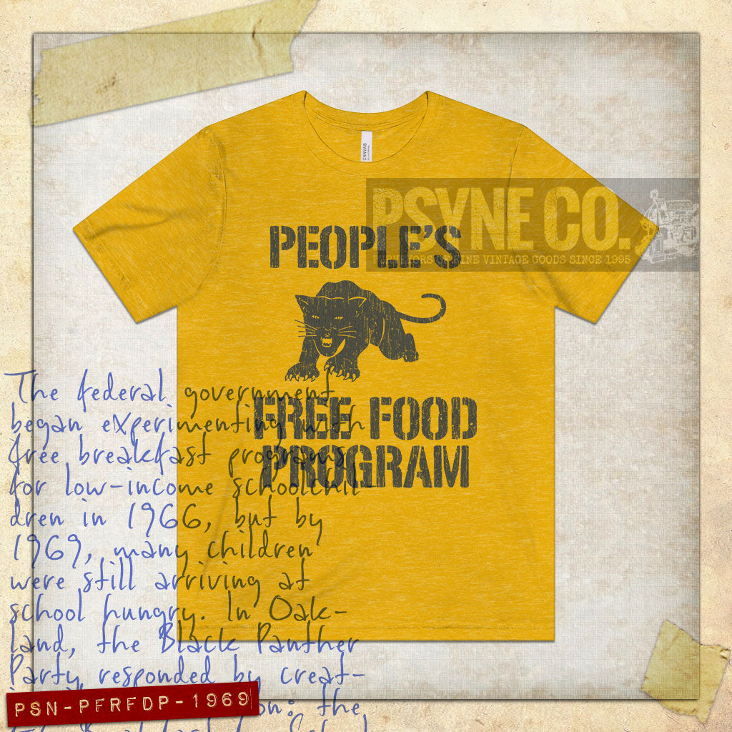 People's Free Food Program 1969 Vintage Men's T-Shirt