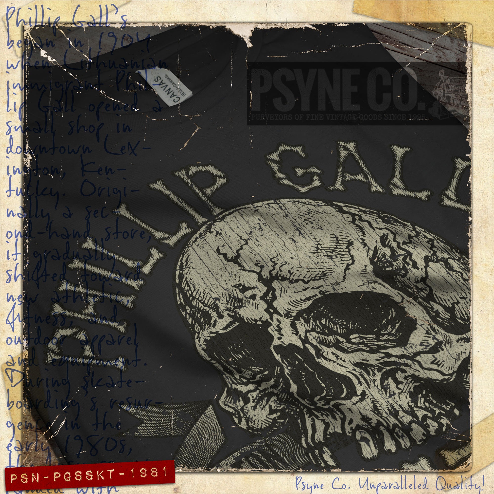 Phillip Gall’s Skates 1981 Vintage Men's T-Shirt