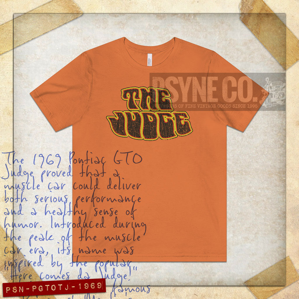 Pontiac GTO 'The Judge' 1969 Vintage Men's T-Shirt