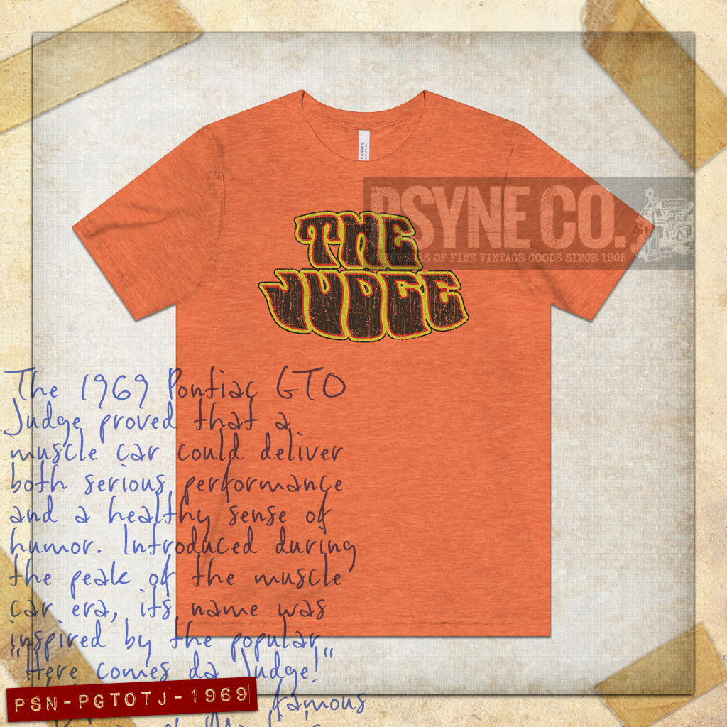 Pontiac GTO 'The Judge' 1969 Vintage Men's T-Shirt