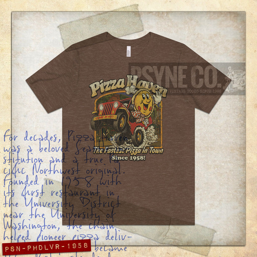 Pizza Haven Delivers 1958 Vintage Men’s T-Shirt
