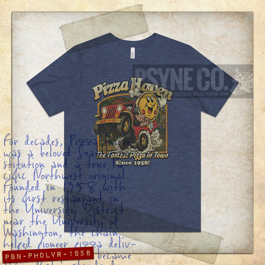 Pizza Haven Delivers 1958 Vintage Men’s T-Shirt