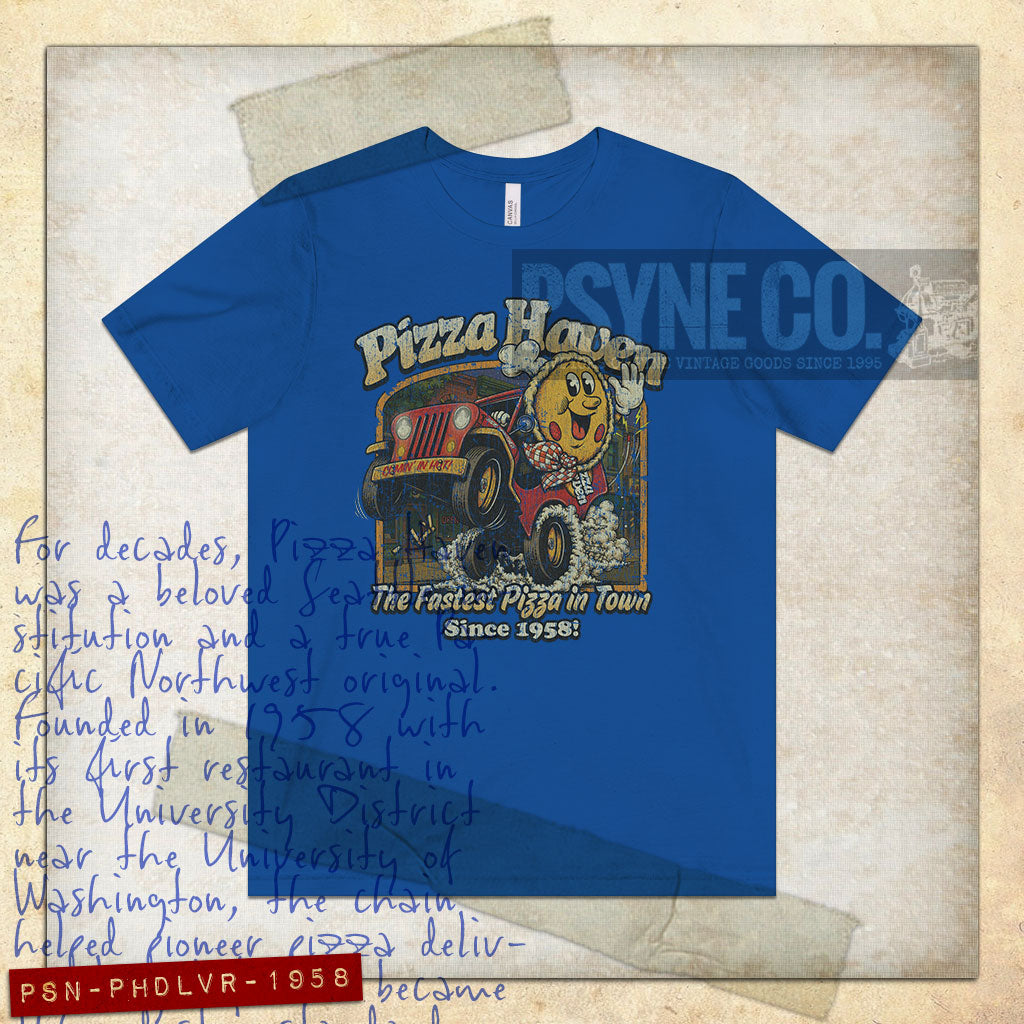 Pizza Haven Delivers 1958 Vintage Men’s T-Shirt