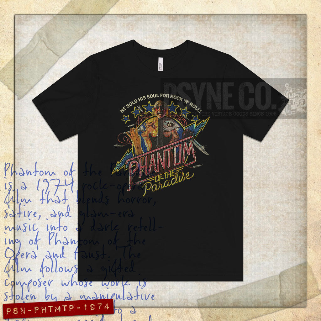 Phantom of the Paradise 1974 Vintage Men's T-Shirt