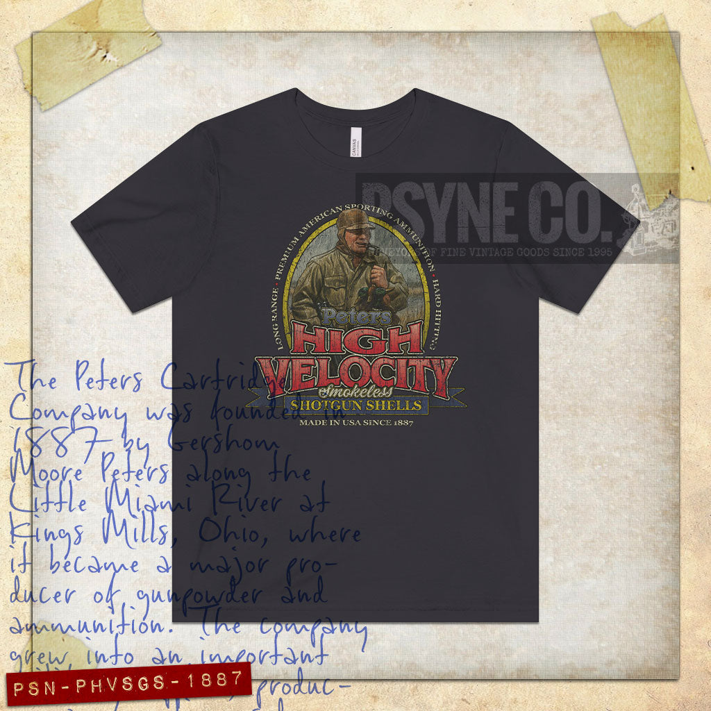 Peters High Velocity Shotgun Shells 1887 Vintage Men's T-Shirt