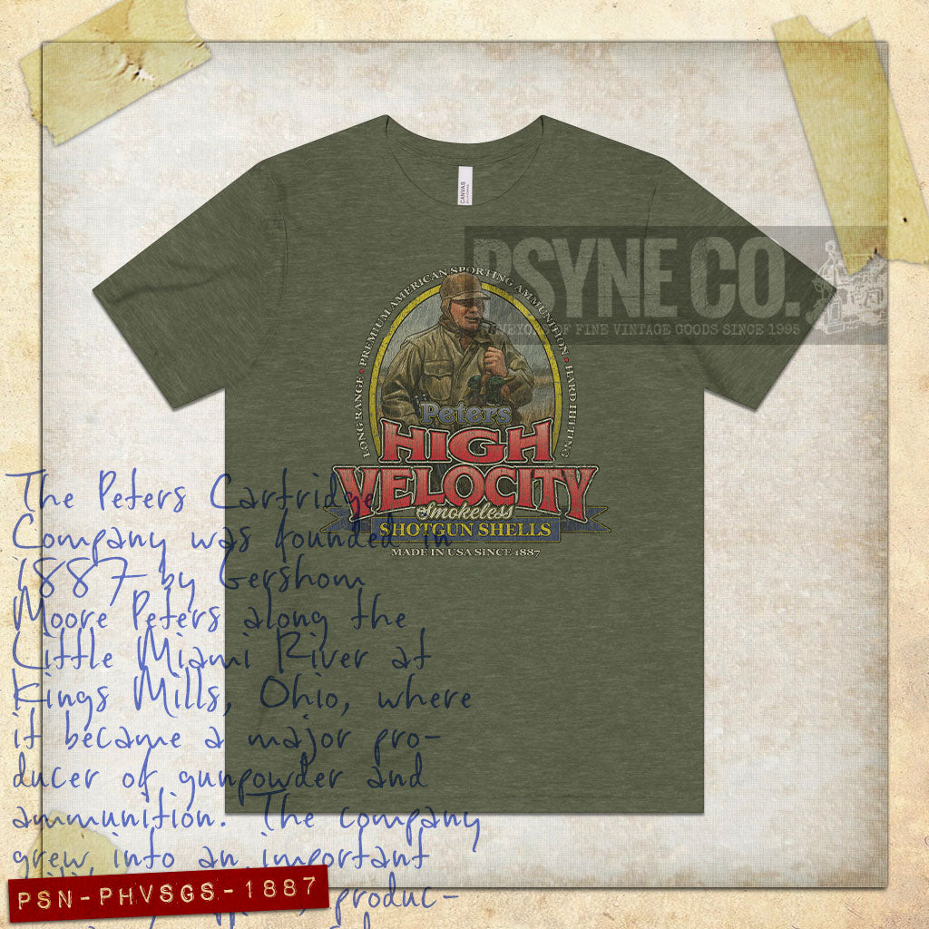 Peters High Velocity Shotgun Shells 1887 Vintage Men's T-Shirt
